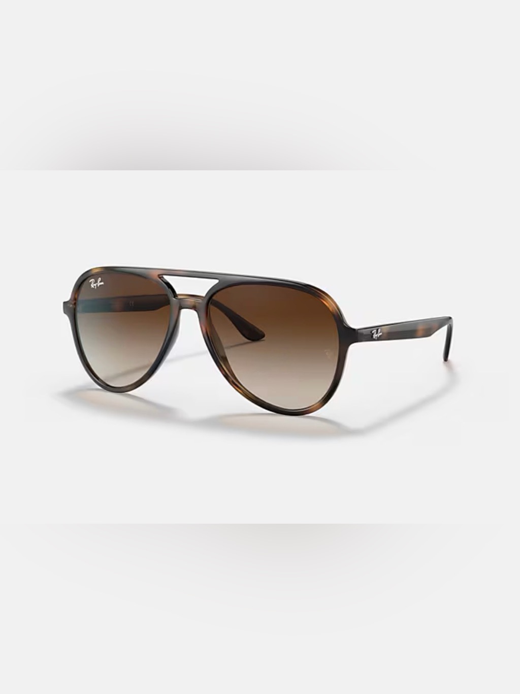 Ray Ban Sunglasses Rb4376, In Polished Havana, Lenses Brown Gradient